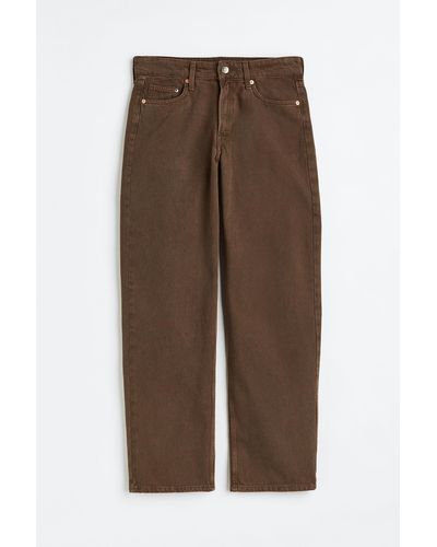 H&M 90s Baggy Low Jeans - Braun