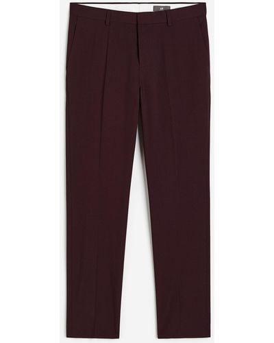 H&M Pantalon de costume Slim Fit - Violet
