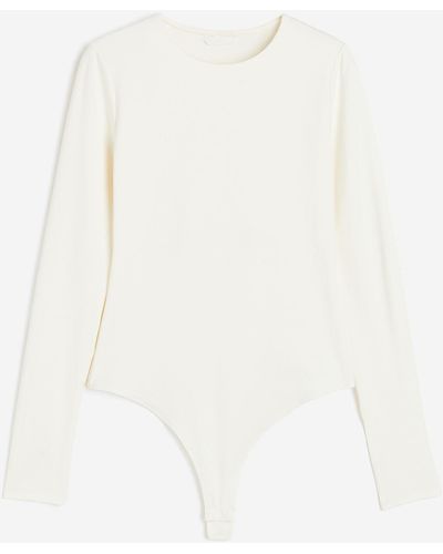 H&M Body string en jersey - Blanc