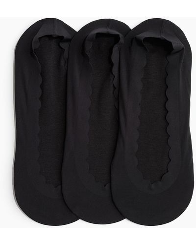 H&M 3-pack super low cut socks - Schwarz