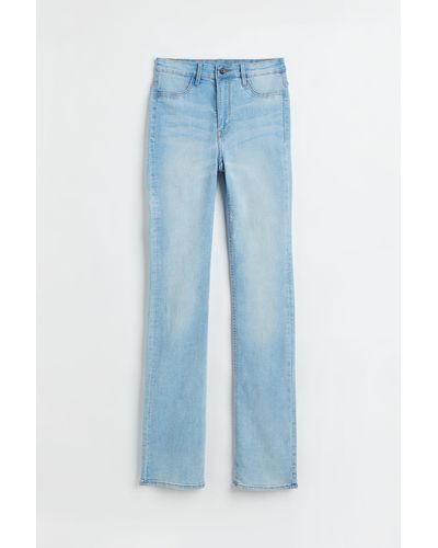 H&M Slim Bootcut High Jeans - Blau