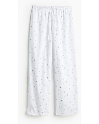 H&M Pyjamabroek - Wit