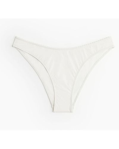 H&M Cheeky Bikinihose - Weiß