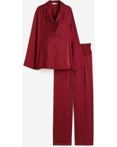 H&M MAMA Pyjama - Rot