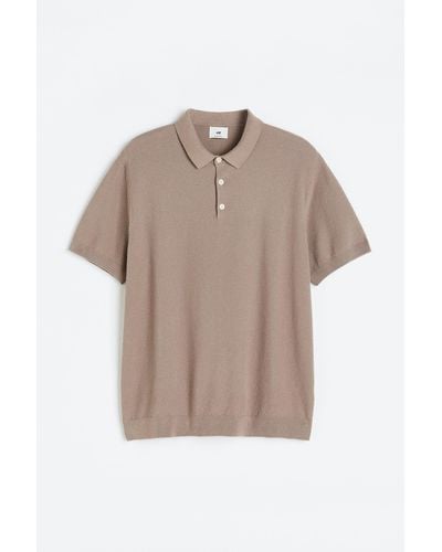 H&M Poloshirt Regular Fit - Braun