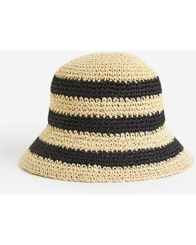 H&M Bucket Hat im Häkellook - Natur