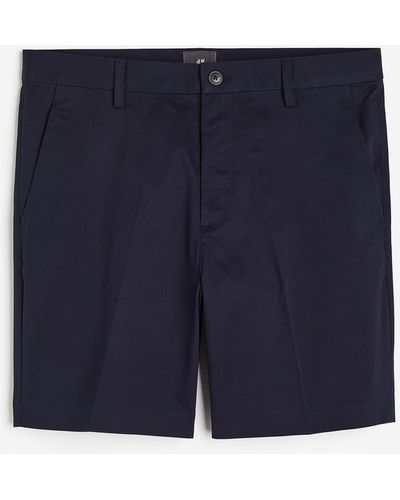 H&M Chinoshorts Regular Fit - Blau