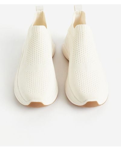 H&M Formgestrickte Sock Sneaker - Weiß