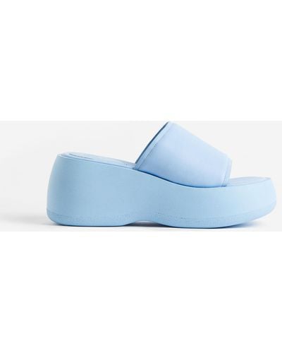 H&M Sandales à plateforme avec semelle épaisse - Bleu
