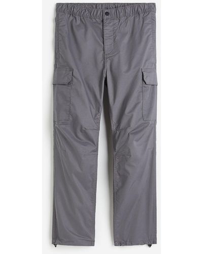 H&M Pantalon cargo Regular Fit en tissu ripstop - Violet