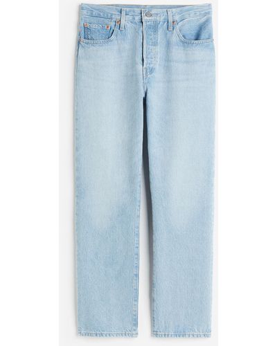 H&M 501 Levi's Crop Jeans - Blau