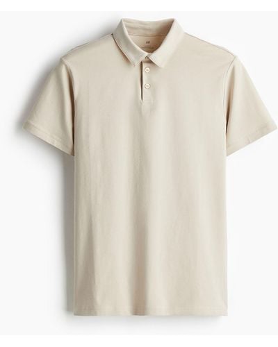 H&M Poloshirt in Slim Fit - Natur