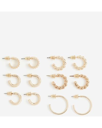 H&M 6 paires d'anneaux - Neutre