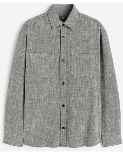 H&M Overshirt Regular Fit - Grau