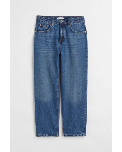 H&M Mom Loose Fit Jeans - Blau