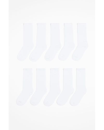 H&M 10er-Pack Socken - Weiß