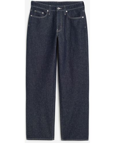 H&M 90s Baggy Low Jeans - Blau