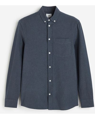 H&M Oxfordhemd Regular Fit - Blau