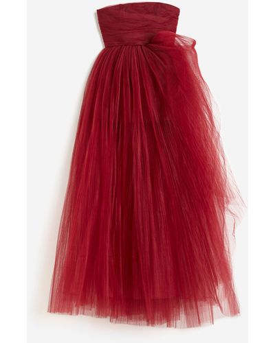 H&M Robe volumineuse en tulle - Rouge