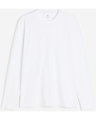 H&M T-shirt Slim Fit en jersey - Blanc