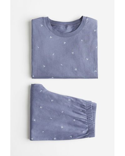 H&M Jersey-Schlafanzug - Blau