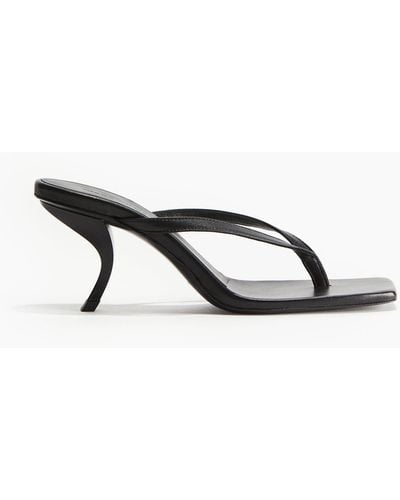 H&M Giaborghini H & M Harriet Thong Heel Sandal - Zwart