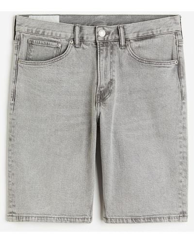 H&M Short en jean Regular - Gris