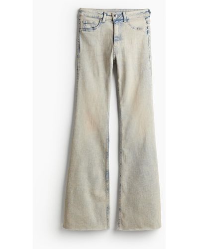 H&M Flared High Jeans - Weiß