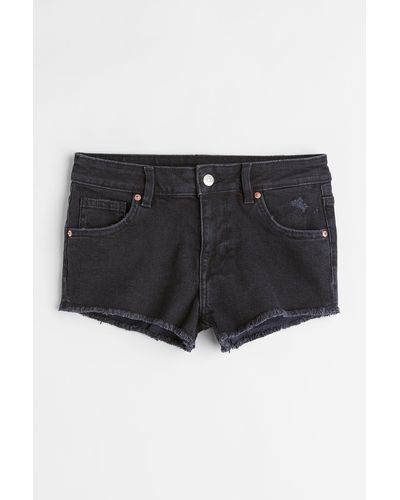H&M Short en jean Taille basse - Gris