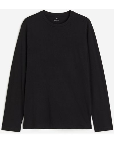 H&M T-shirt Regular Fit en jersey - Noir