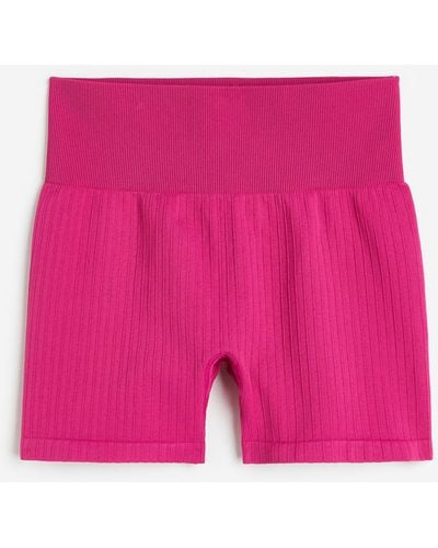 H&M DryMove Seamless Hotpants - Pink