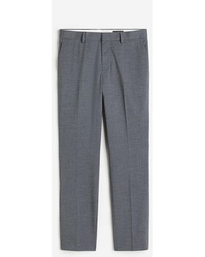 H&M Pantalon de costume Slim Fit - Gris