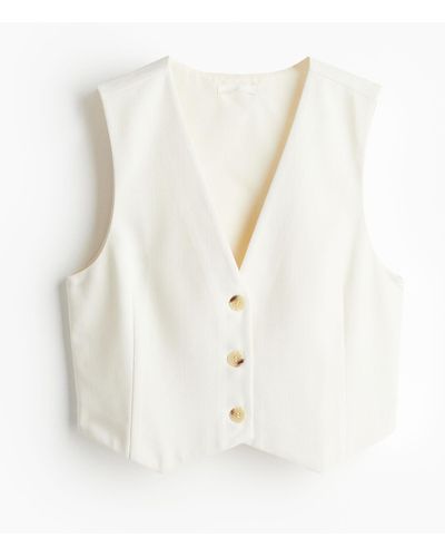 H&M Gilet de costume - Blanc