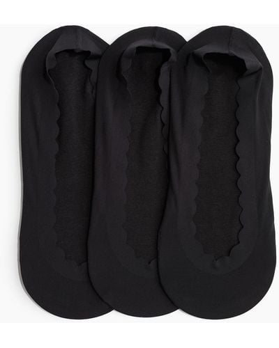 H&M Set Van 3 Superkorte Sokken - Zwart