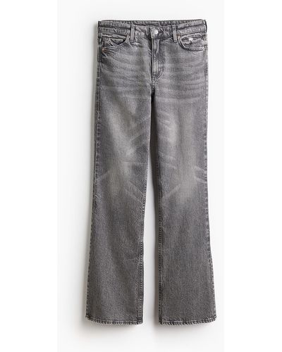 H&M Bootcut High Jeans - Grijs