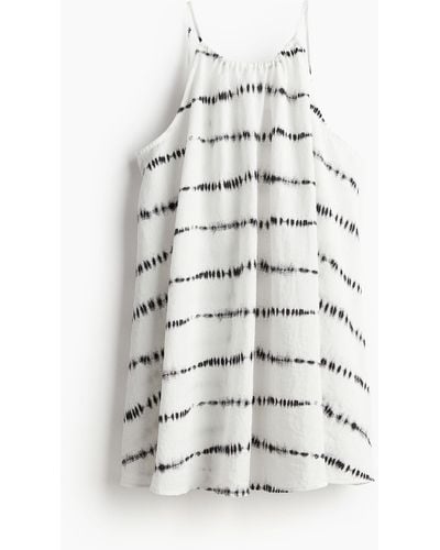 H&M Überwurfkleid in A-Linie - Weiß