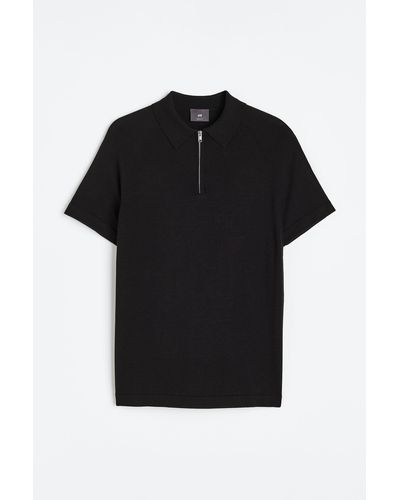 H&M Poloshirt - Zwart