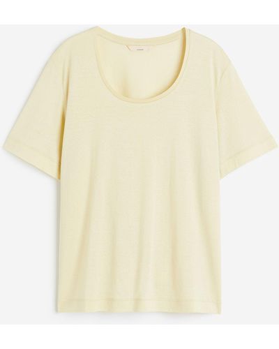 H&M T-shirt en soie mélangée - Multicolore