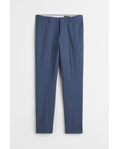 H&M Pantalon de costume Slim Fit - Bleu