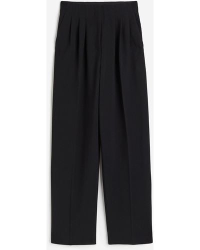 H&M Pantalon de tailleur avec taille haute - Noir