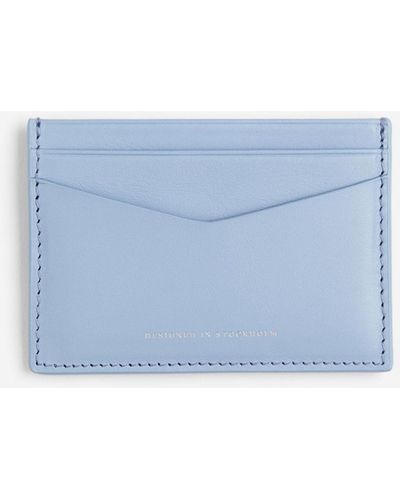 H&M Kartenetui aus Leder - Blau