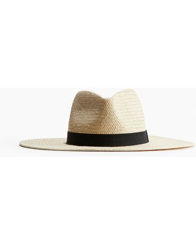 H&M Straw fedora hat - Natur