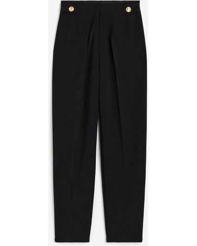 H&M Pantalon de tailleur en jersey - Noir