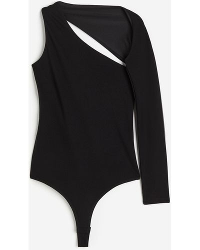 H&M Asymmetrischer Tangabody - Schwarz