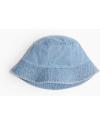 H&M Bucket Hat aus Baumwolle - Blau