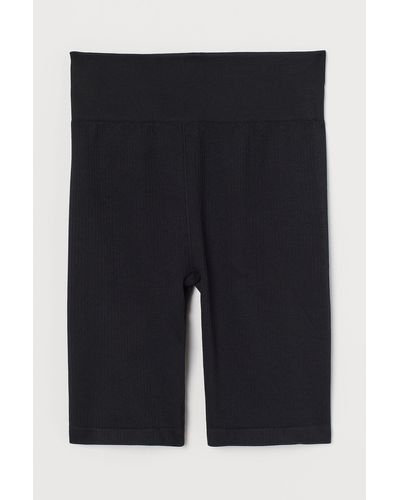 H&M Seamless Sports Cycling Shorts - Zwart