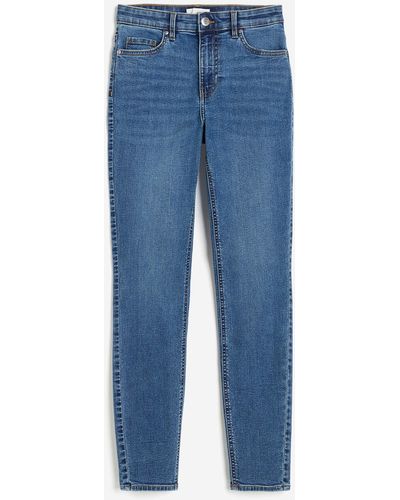 H&M Skinny Regular Jeans - Blauw