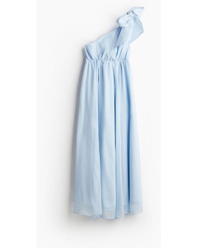 H&M MAMA One-Shoulder-Kleid - Blau