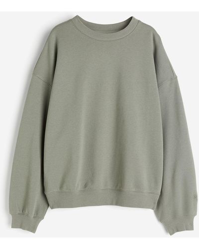 H&M Oversized Sportsweater - Groen