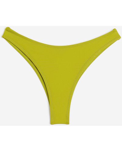H&M Bikinihose Brazilian - Gelb